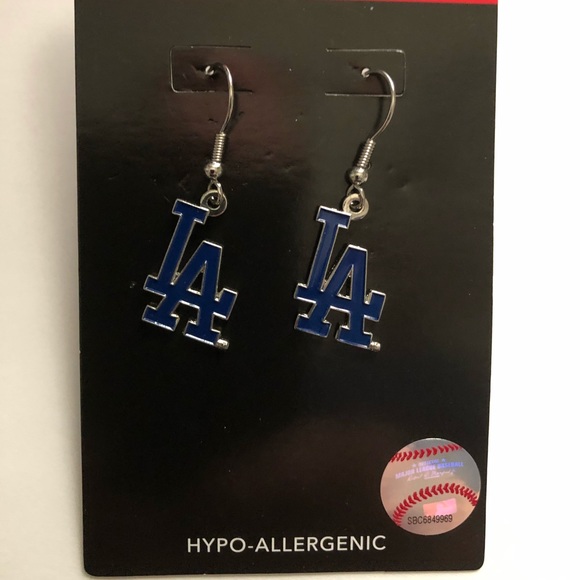 Los Angeles Dodgers dangling earrings - Picture 2 of 2